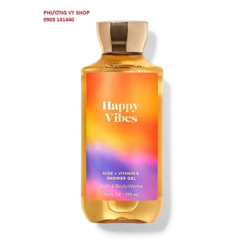 Gel tắm hương nước hoa BBW HAPPY VIBES