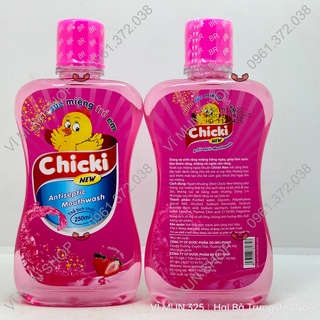 Nước súc miệng trẻ em Chicki chai 250ml