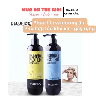 Delofil - Bộ dầu gội Arganoil Delofil phục hồi hư tổn, mềm mượt giảm gàu & gãy rụng