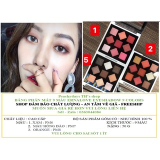 BẢNG PHẤN MẮT 9 MÀU ERNALOVE EYESHADOW 9 COLORS