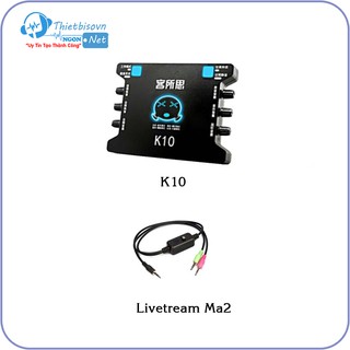 Sound Card k10 Tặng Ngay Dây Livestream MA2