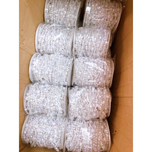 Cuộn dây hạt nhựa giả pha lê