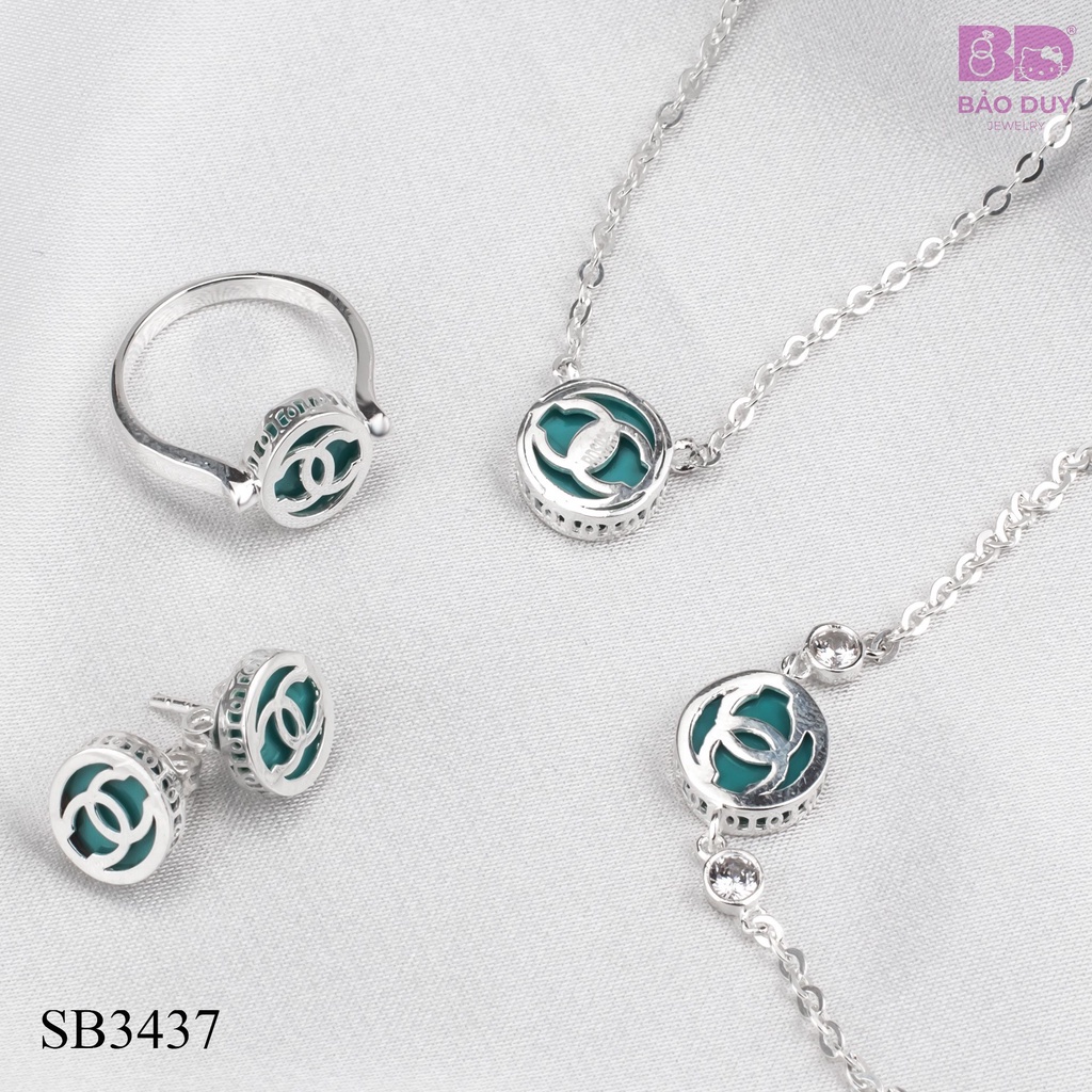 Bộ trang sức BDSilver hình Chanel - SB3437