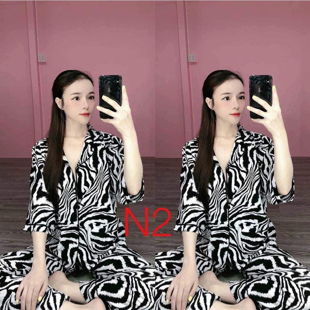 Bộ Pijama cánh Dơi Bộ Mặc Nhà Kate Thái Cao Cấp Hàng Loại 1 Mềm Mại, Thầm Hút