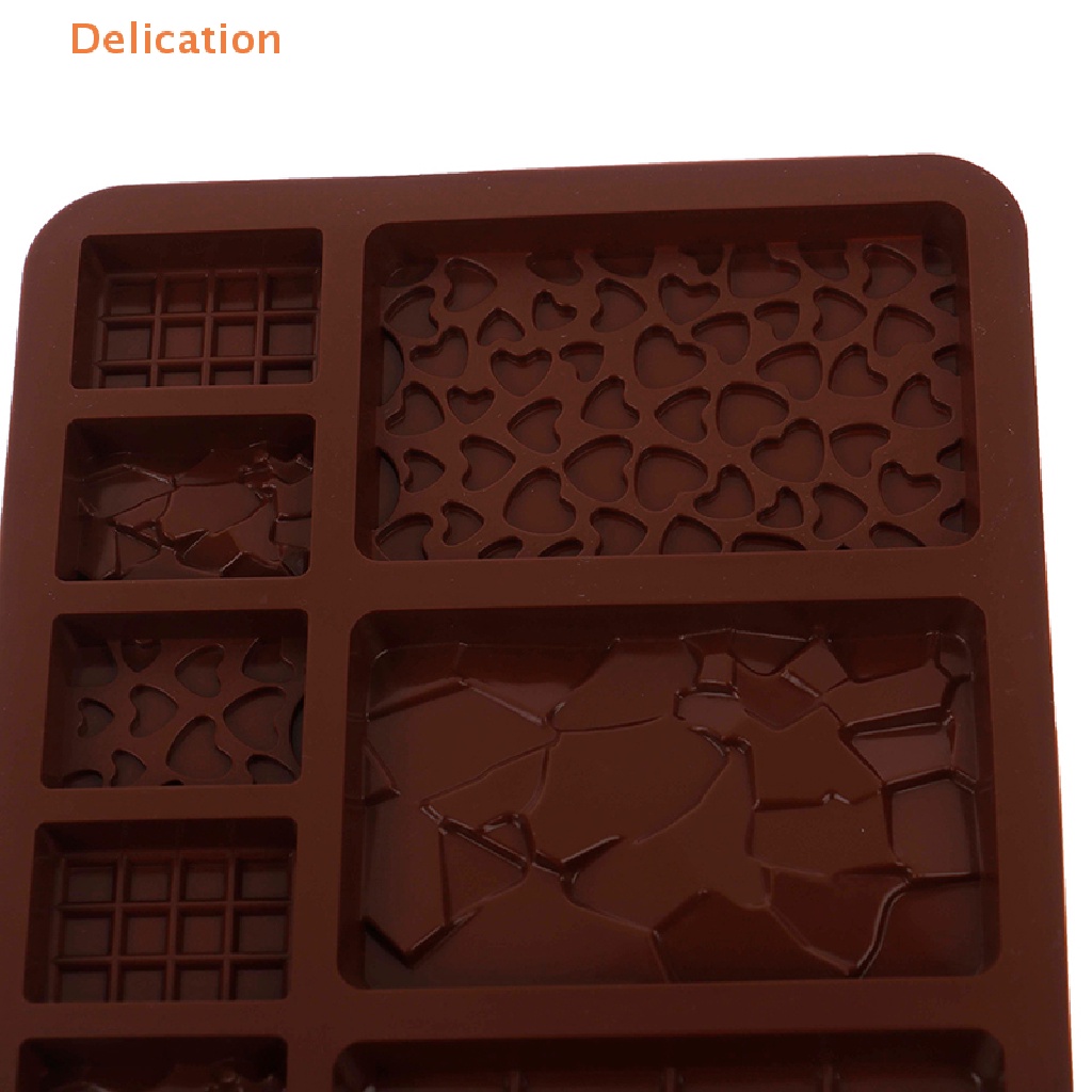 Khuôn Silicone Làm Gạch / Thạch / Sô Cô La Chống Dính Tiện Dụng