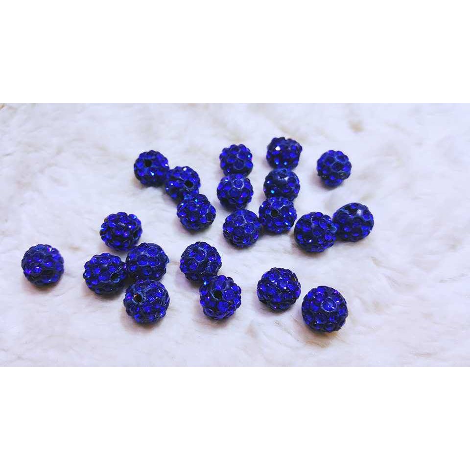 Hạt châu pha lê 10mm / 10c = 25k [ hạt châu tròn 10mm ] sỉ phụ kiện sài gòn tphcm