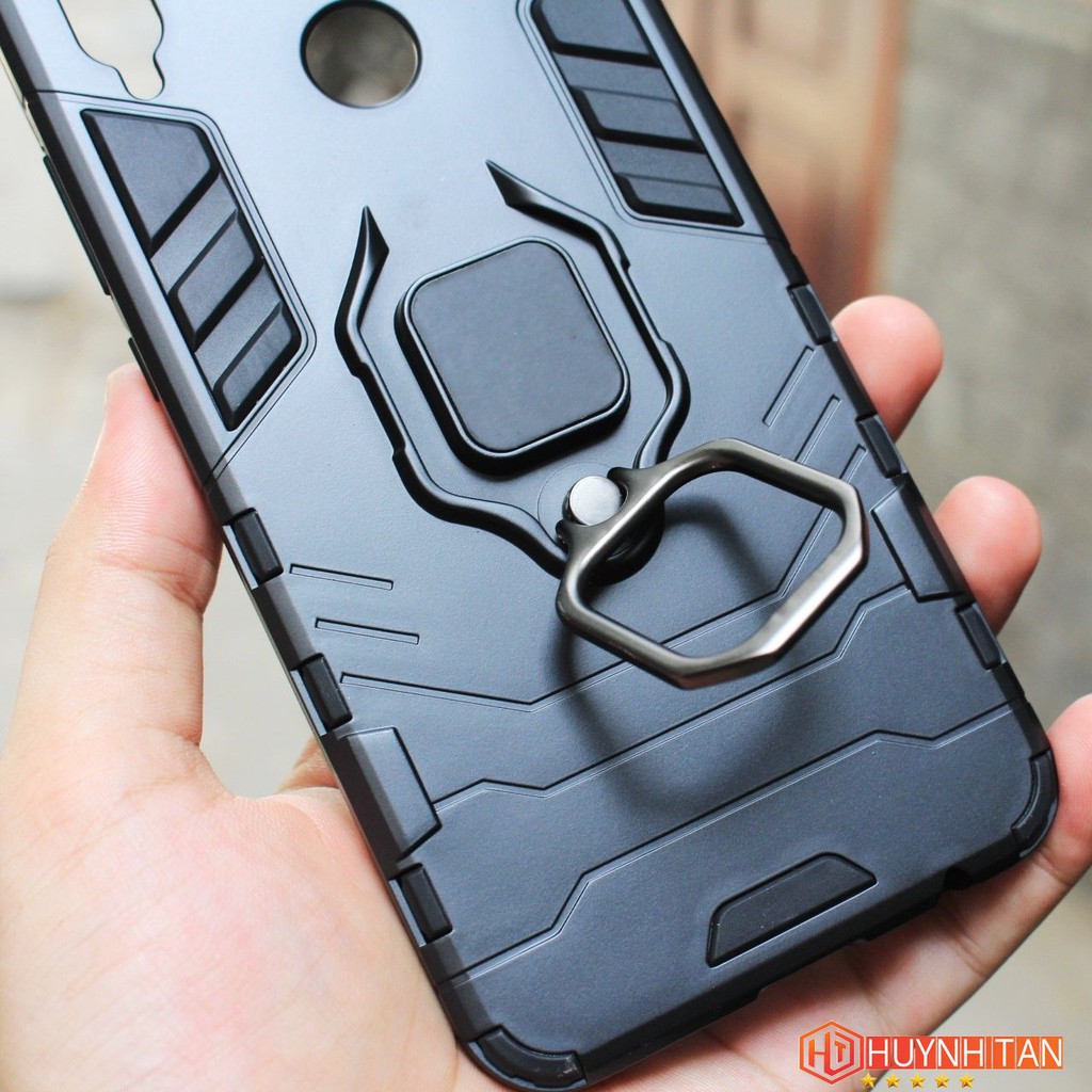 Ốp lưng Honor 8X cao su chống sốc Iron Man ver 2 có Iring (Full Màu)