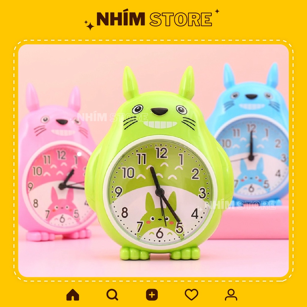 Đồng Hồ Báo Thức Để Bàn Hình Totoro Đáng Yêu - Đồng Hồ Để Bàn Chuông Siêu To Giá Rẻ