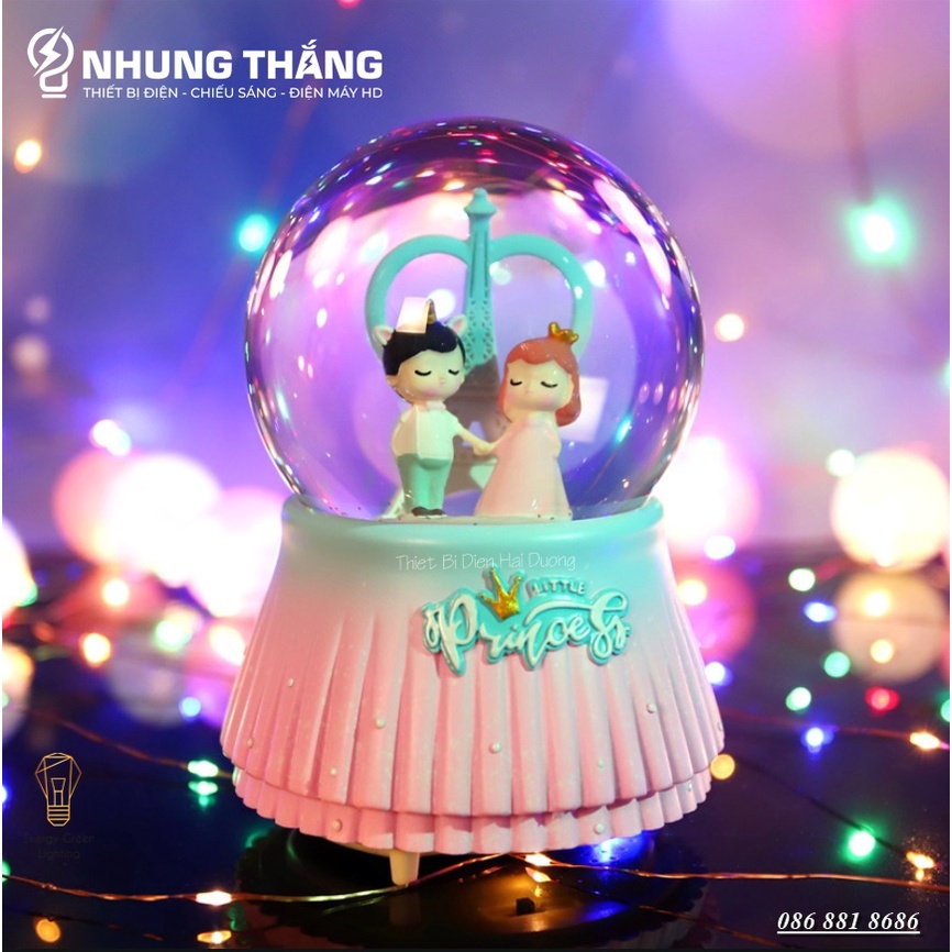 [Nhiều mẫu] Quả Cầu Tuyết Phát Nhạc Đôi Tình Nhân Ngồi Thuyền Lãng Mạn - Tặng Pin - Quà Tặng Ý Nghĩa Tình yêu Tỏ tình