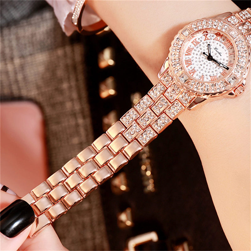 ZOLFA Fashion Starry Sky Ladies Steel Band Watch Luxury Rhinestone Womens Quartz Wristwatch Alloy Watches Ladies Timepiece Đồng hồ nữ