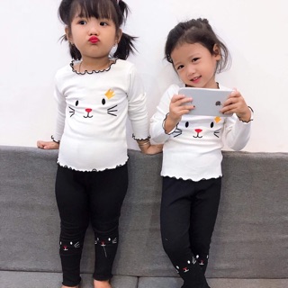 Combo bộ mèu thêu cotton len