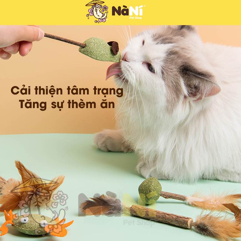 🦐 Đồ chơi mèo Cỏ bạc hà catnip cho mèo - mẫu TÔM CUA CÁ mới nhất - Sạch răng thơm miệng chill cả ngày - Nà Ní Pet Shop