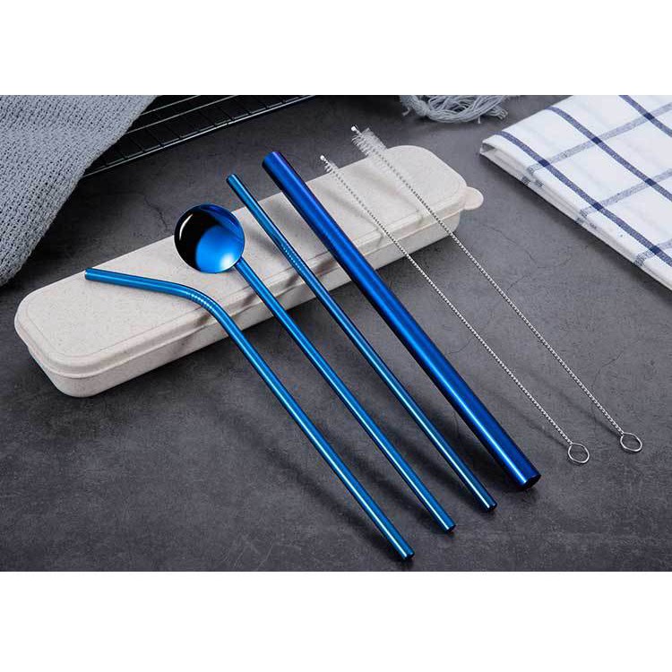 [Set 7 Món] Bộ Ống Hút Inox 304 Tái sử Dụng Kèm Hộp Đựng Tiện Lợi #C415 | BigBuy360 - bigbuy360.vn