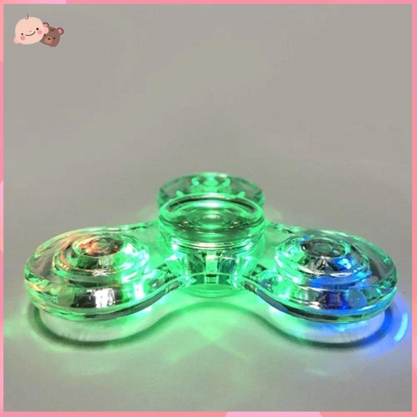 Con quay đồ chơi fidget spinner bằng pha lê nhiều màu sắc Led