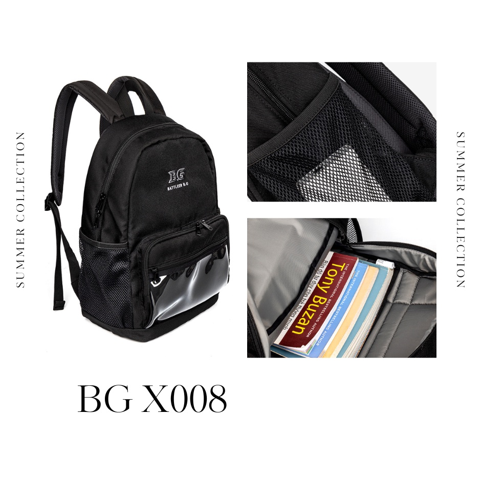 Balo BATTLE ER B.G mẫu x008 thời trang Unisex Streetwear Backpack có ngăn đựng laptop