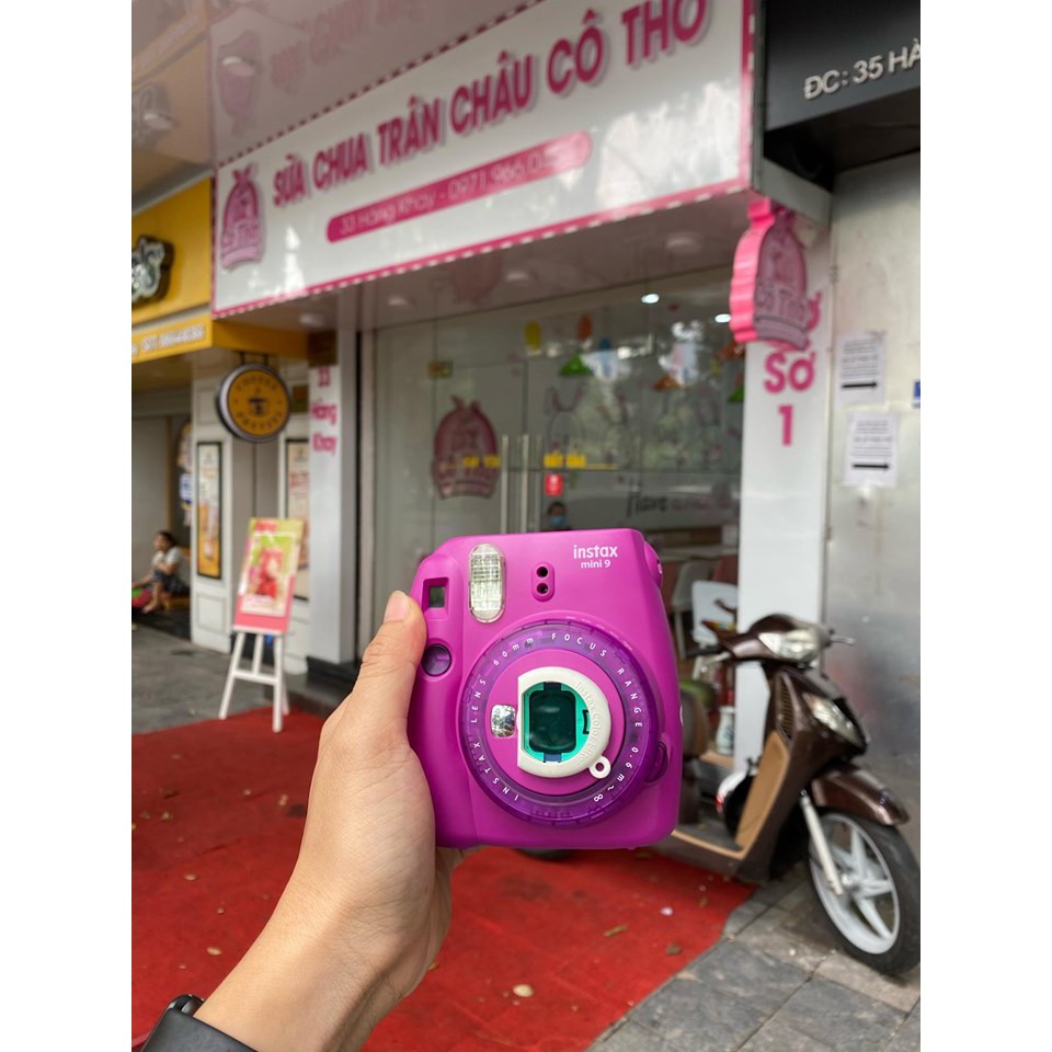 Máy Ảnh Selfie Lấy Liền Fujifilm Instax Mini 9 Clear Purple - Hàng Chính Hãng