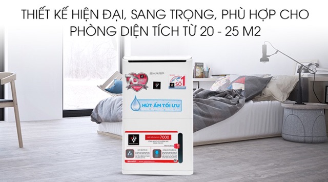 [ELHAL5 giảm 7% tối đa 1TR] Máy lọc không khí và hút ẩm Sharp DW-D12A-W (Miễn phí giao tại HCM-ngoài tỉnh liên hệ shop)