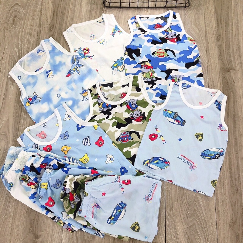 bộ lanh ba lỗ cho bé trai