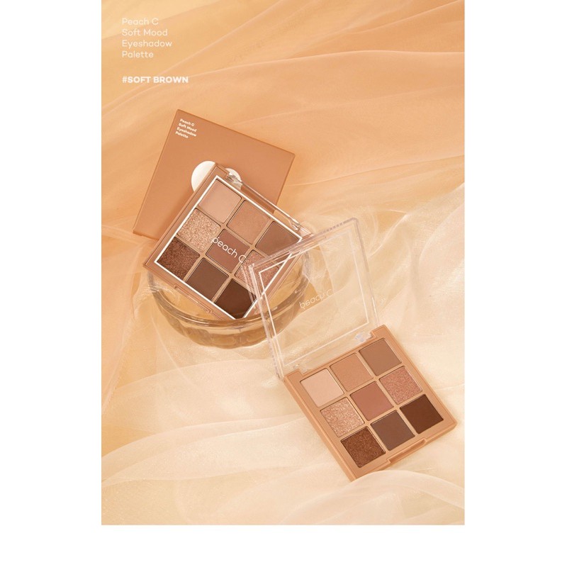 Bảng Phấn Mắt 9 Màu Peach C Soft Mood Eyeshadow Palette