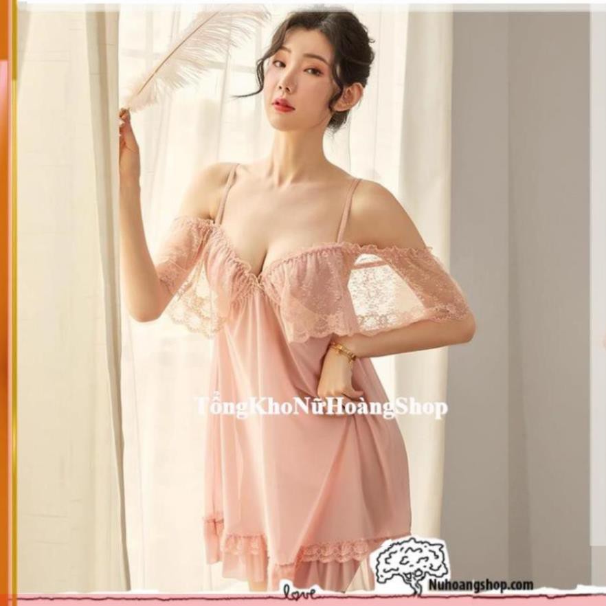 [ Chất Đẹp - Form Chuẩn]❤HOT 2021 ❤ váy ngủ thun lưới ren -đầm ngủ sexy cao cấp B1040 | BigBuy360 - bigbuy360.vn