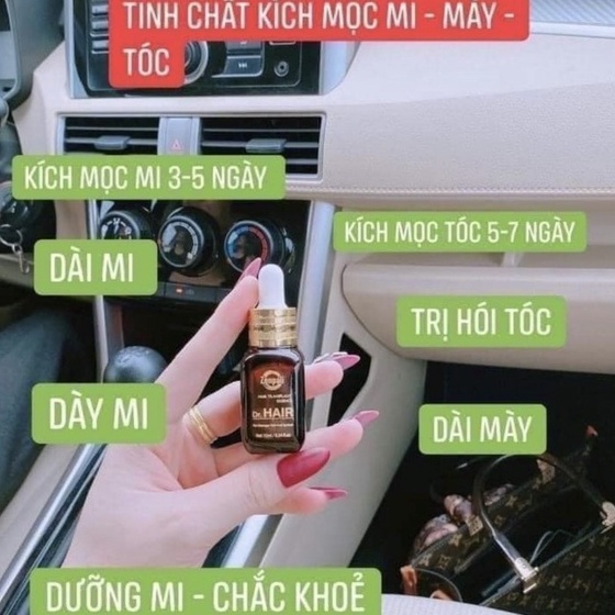 [CHÍNH HÃNG] Tinh Chất Dài Mi, Mọc Tóc Dr Hair - Zenpali Hair