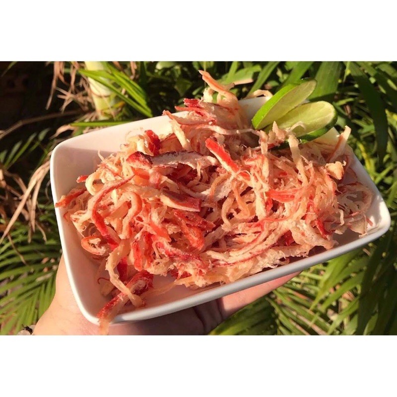 MỰC XÉ SỢI HẤP NƯỚC DỪA +1 Hộp 300gr + Bịch tương ớt | BigBuy360 - bigbuy360.vn