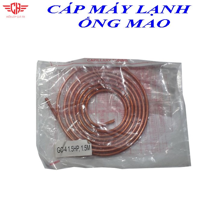 Cáp máy lạnh ống mao điều hòa các công suất