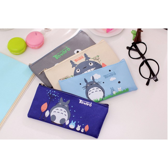 Bóp Bút Viết Vải In Hình Totoro