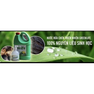 Nước rửa chén Sinh Học greenlife, can 4 lít