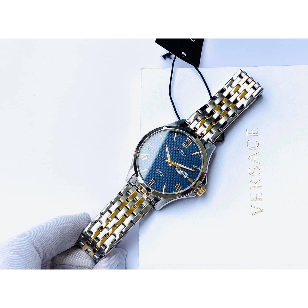 Đồng Hồ Nam Chính Hãng CITIZEN Quartz  BF2024-50L Tặng Kèm Dây Da Cao Cấp