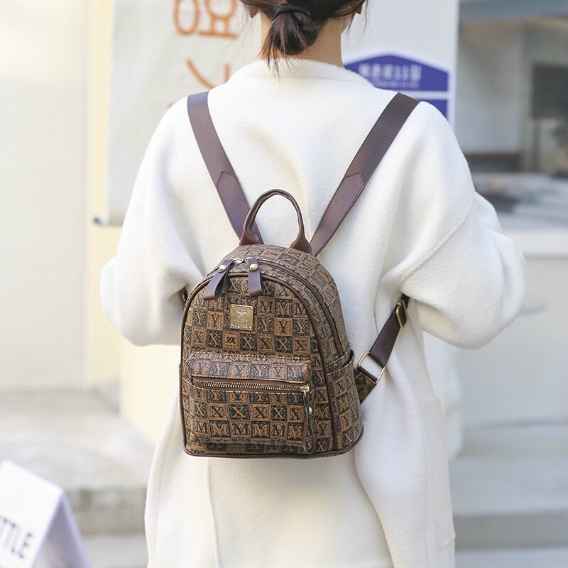 Balo da in chữ siêu xinh đi học đi làm đi chơi