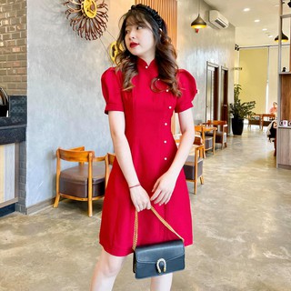 ĐẦＭ ĐỎ CỔ TÀU NÚT LỆCH