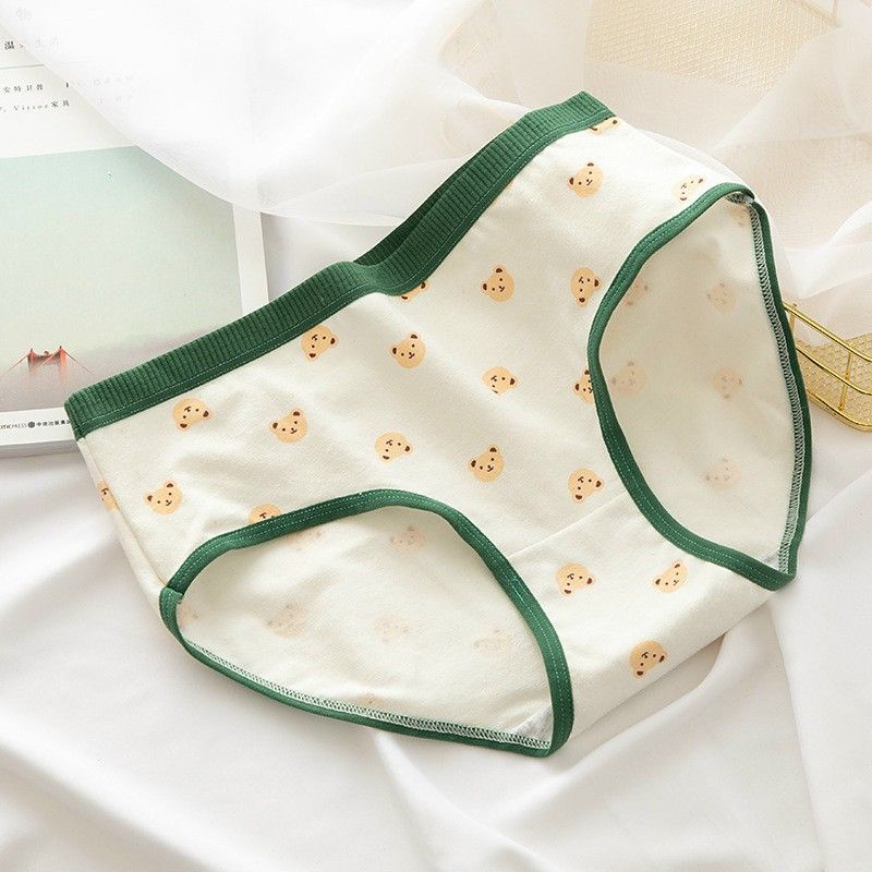 Quần Cotton Hoạ Tiết Gấu Xanh cute mã 288