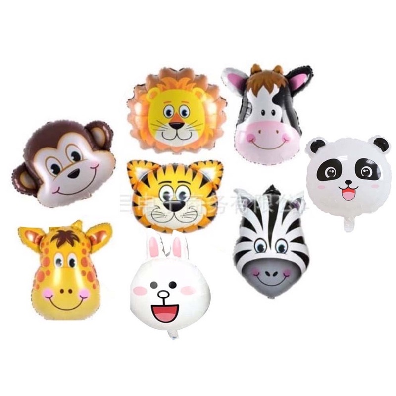Bóng Trang Trí Sinh Nhật Hình Thú Đủ Size Ngựa Vằn, Hươu, Cọp