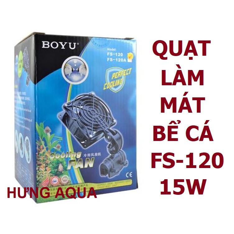 Quạt tản nhiệt - quạt làm mát bể cá, hồ thủy sinh cao cấp COOLING FAN FS-120 và FS-13 (chính hãng)