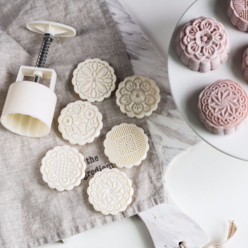 Bộ khuôn Làm Bánh Trung Thu 4 Mặt 150g-180g