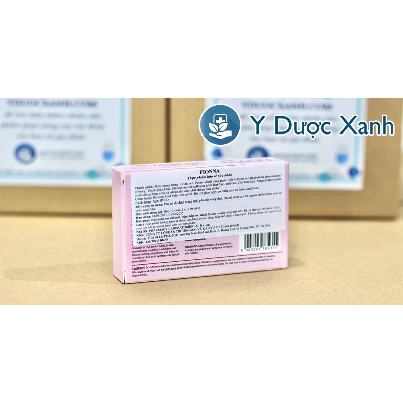 Mua  FIONNA 30 viên, Hỗ trợ giảm nguy cơ thiếu máu - Y Dược Xanh