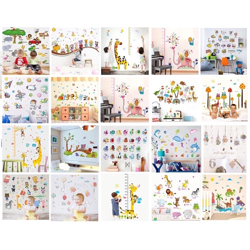 Decal dán tường chọn mẫu trang trí phòng cho bé