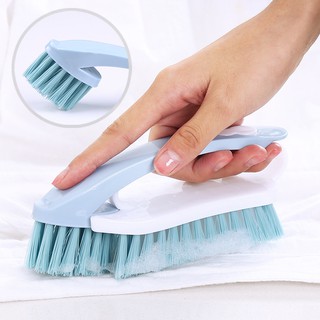 Bàn chải giặt đồ bằng nhựa 2 trong 1 lông mềm đa chức năng gia dụng