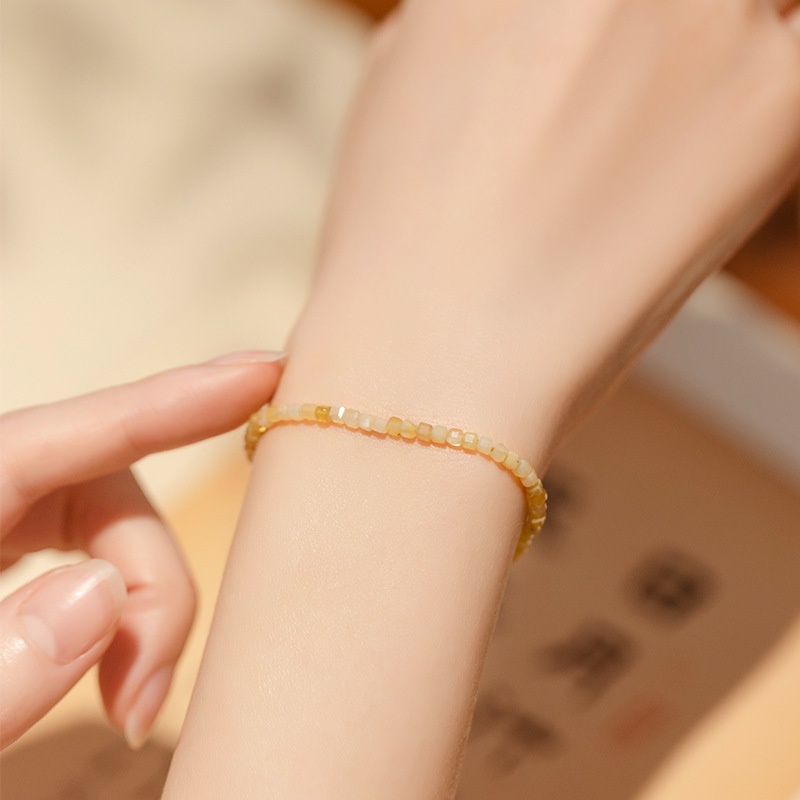 [Hàng Mới Về] Vòng Đeo Tay Đá Opal Vàng Thời Trang