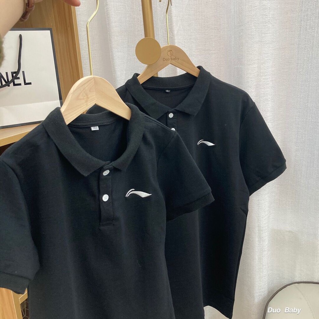 Áo polo Li-ning, logo thêu, hàng cotton, full tag mác túi zip M49