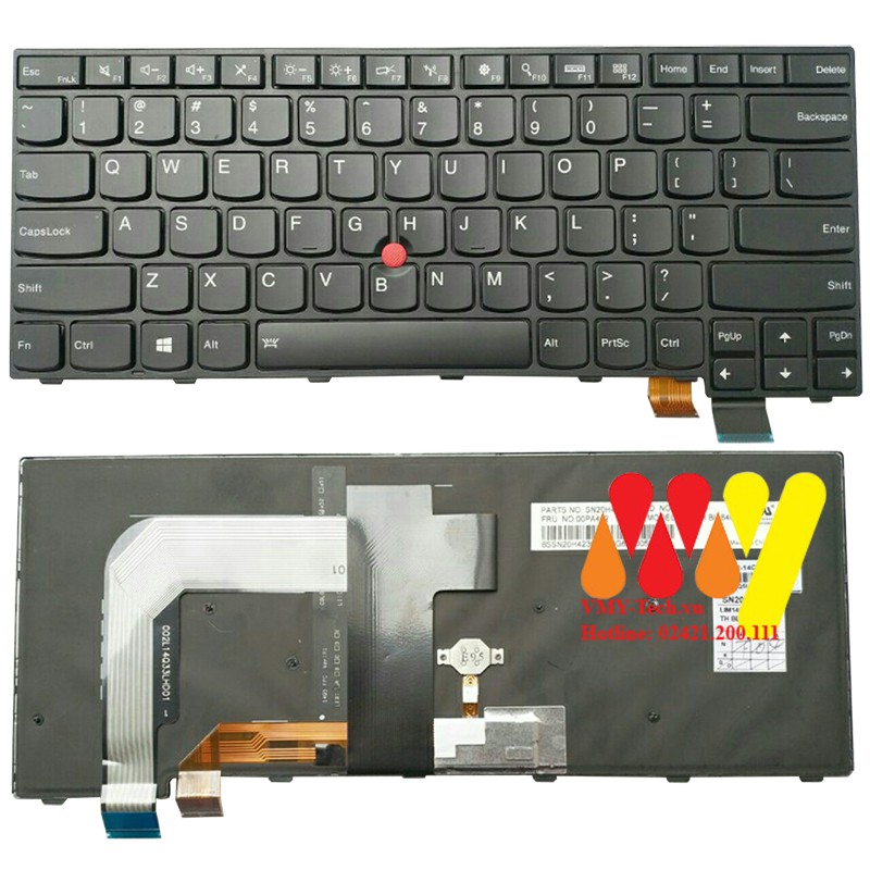 Bàn phím laptop Lenovo ThinkPad T460s T470s 01YT100, SN20Q55991 T460P T470P