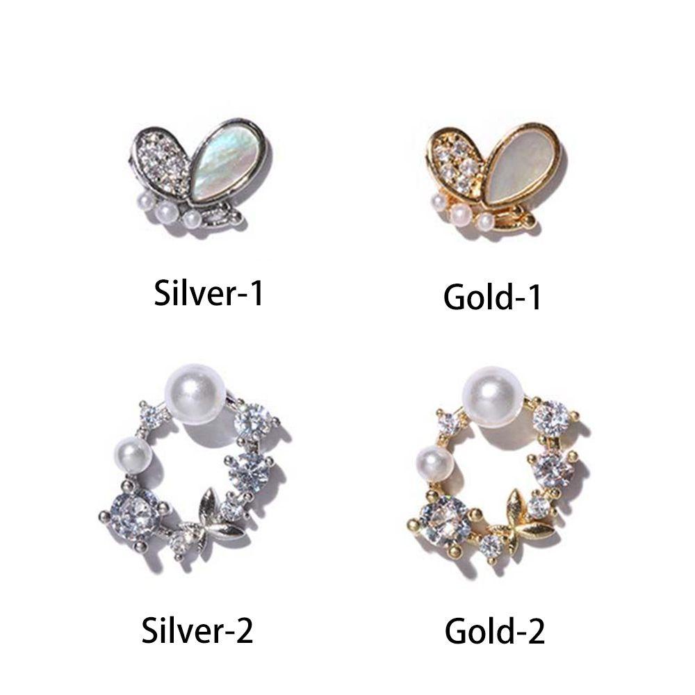 Heceh Phụ Kiện Trang Trí Móng Tay Lấp Lánh Xinh Xắn|Bướm Siêu Lấp Lánh