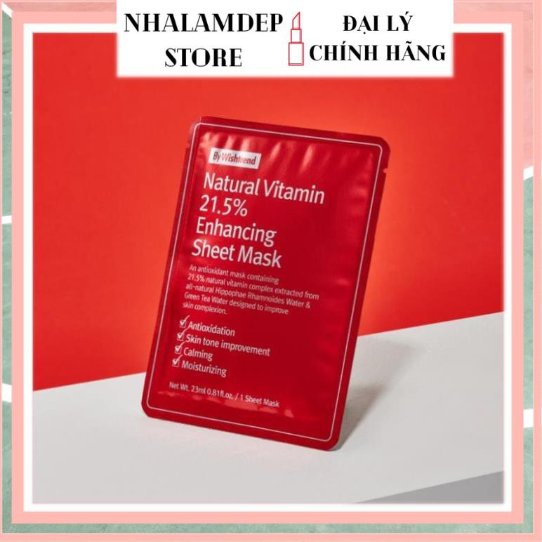 Mặt nạ bywishtrend Natural Vitamin 21.5 Enhancing Sheet Mask