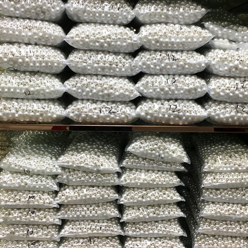 Bán Buôn- 500g Hạt Trai Có Lỗ Sâu Đính Kết Trang Trí [ nguyên phụ liệu may mặc]