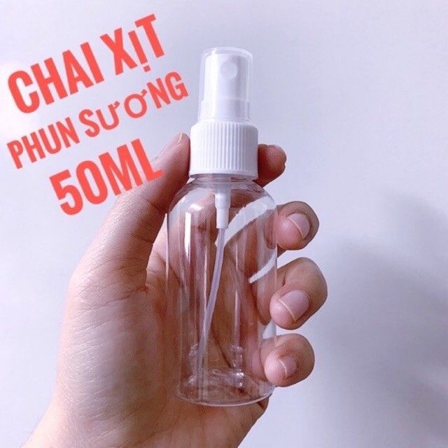 Chai Xịt Phun Sương 50ml/100ml Chiết Nhựa Mỹ phẩm