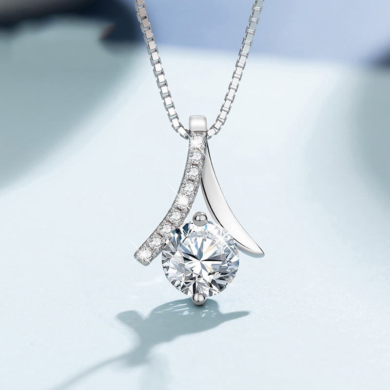 Vòng cổ Mặt Hình Xương Cá Đính Đá Zircon