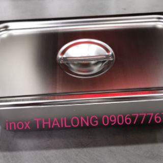 Khay inox đựng kem, trái cây.KHAY GN 1/3