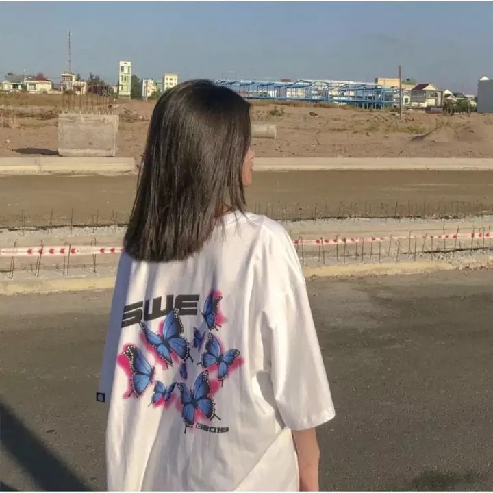 Áo phông Swe Bướm Unisex FULL TAG CỔ TAG TAY - Tee Streetwear Easy Local Brand Butterfly