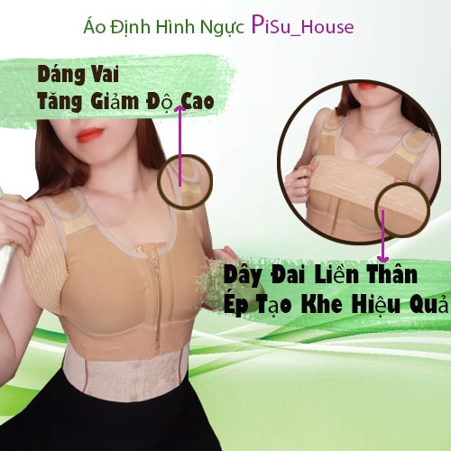 ÁO ĐỊNH HÌNH NGỰC KÈM ĐAI CHUYÊN DỤNG PHẪU THUẬT NÂNG NGỰC